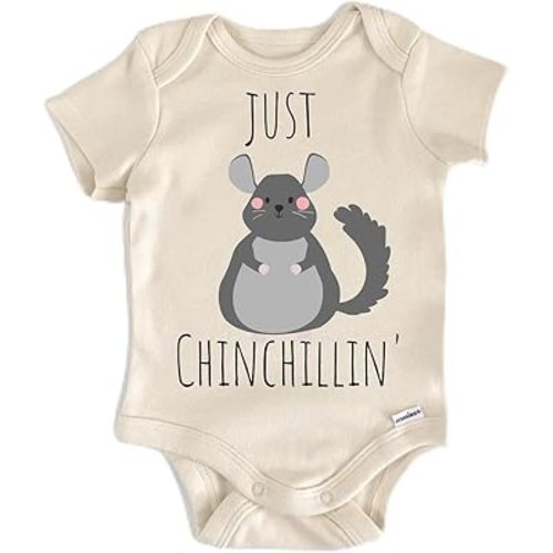 Chinchilla Animal Rodent - Baby Boy Girl Clothes Infant Bodysuit Funny Cute Newborn