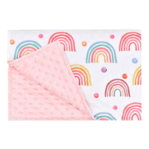 Baby Blankets, Soft Double Layer Blanket with Dotted Backing, Baby Blankets for Girls for Cot Bed Shower Gifts, 30"x40"