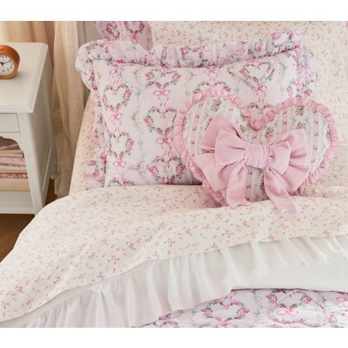 LoveShackFancy Heart Chocolate Box Pillow