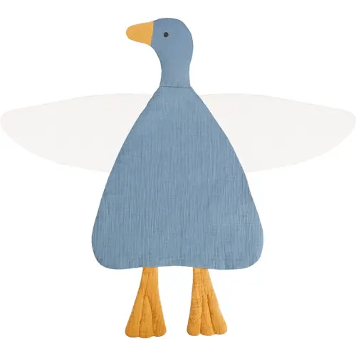 Baby Toys Lovey Blanket Soft Duck Blankets for Newborn Essentials 0-6 Months, Sensory Stuffed Animal Security Blanket for Boys and Girls (Costume Blue, Duck)