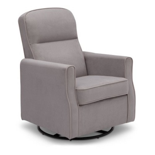 Delta Children Clair Slim Nursery Glider Swivel Rocker Chair, Color: Dove Gray