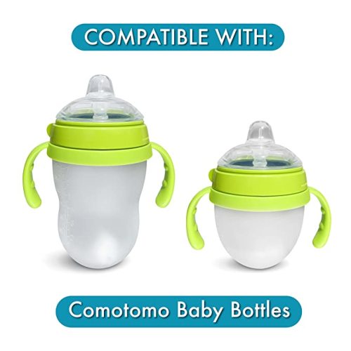 Sippy Cup Conversion Kit for Comotomo Baby Bottles | 2-Count