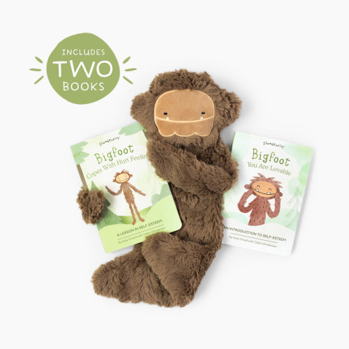 Slumberkins, Inc. Plush Snuggler & Book Bundle - Bigfoot's Self Esteem