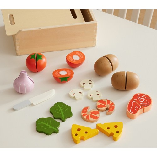 Wooden Meal Kit Crate with Case