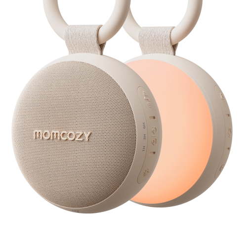 Momcozy Portable Baby Sound Machine with Night Light, 20 Soothing Sounds, Clips on Stroller for Infant & Toddler, Khaki - Walmart.ca
