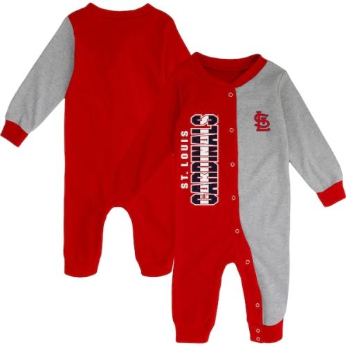 St. Louis Cardinals Infant Halftime Sleeper - Red/Heather Gray