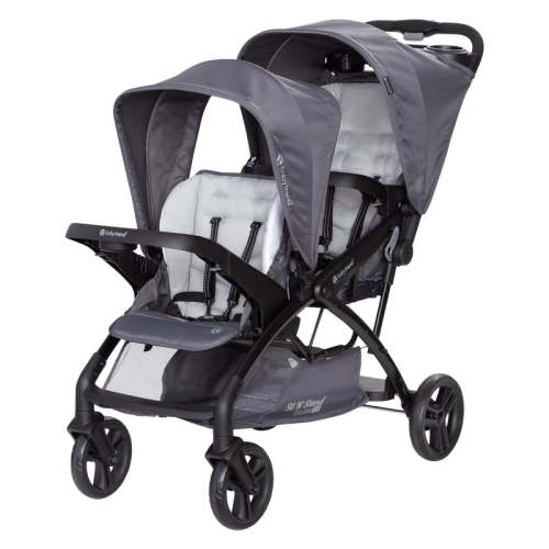 Baby Trend Sit N' Stand Double 2.0 Stroller, Dash Grey