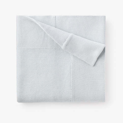 Pale Blue Sofia + Finn Knit Baby Blanket BLUE / 30X40