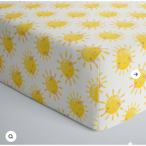 Sunshine Fitted Crib Sheet - Little Sleepies
