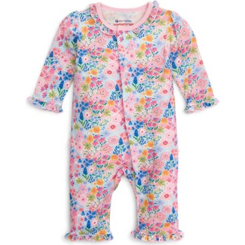 Lily Floral Ruffle Magnetic Romper, Newborn