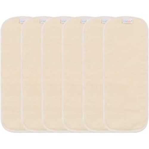 AlVABABY Hemp Inserts Cloth Diaper Liner,4-Layer Inserts,Reusable Liners for Baby Cloth Diapers 6pcs Inserts 6HE4