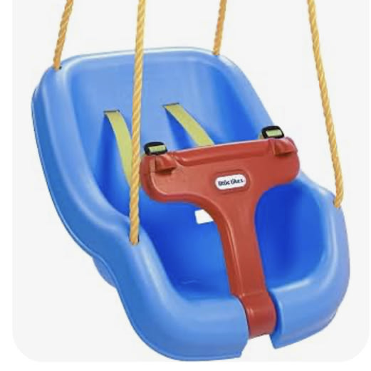 Amazon.com: Little Tikes Snug 'n Secure Blue Swing with Adjustable Straps, 2-in-1 for Baby and Toddlers Ages 9 Months - 4 Years