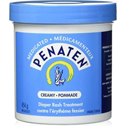 Penaten Medicated Diaper Rash Cream for Baby, Zinc Oxide Cream, 454g