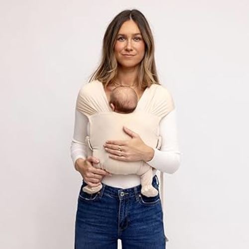 WildBird - Aerial Buckle Wrap - 0-6 Months - Standard (XS-XL) Sparrow - Newborn Baby Carrier - Front Carry - Soft Fabric, Straps, Head Support, Padded Waist Belt - Baby Essentials - New Mom Gifts