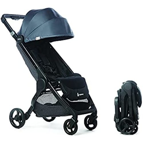 Chicco Presto Self-Folding, Compact Stroller with Canopy, Lightweight Aluminum Frame Umbrella Stroller, for Babies and Toddlers up to 50 lbs. | Graphite/Grey