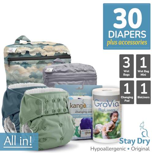 Cloth Diaper Bundle - All In! | Rumparooz G3 Stay Dry Original :: 30 p