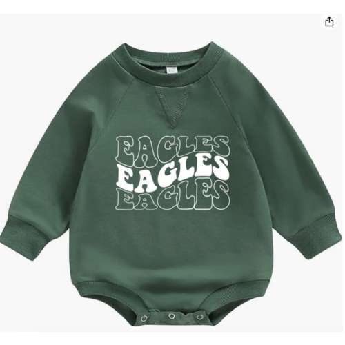 Eagles Bubble Onesie - Philadelphia Eagles - Baby Eagles Gear- Eagles Onesie -Oversized Sweatshirt Onesie - Gender Neutral