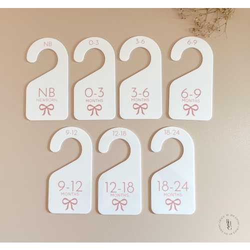 Acrylic Baby Closet Dividers | Closet Dividers Baby | Clothes Size Markers for Babies | Organize Baby's Closet | Baby Shower Gift Ideas