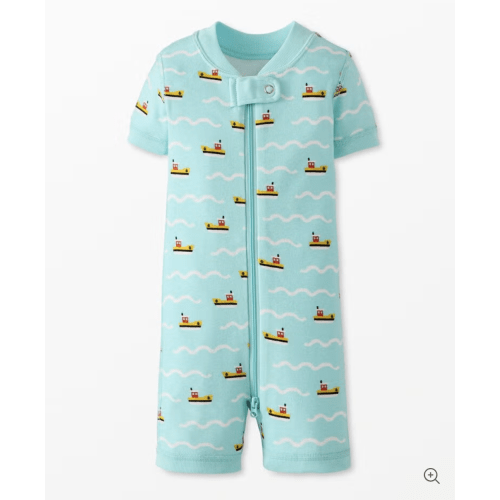 Baby 2-Way Zip Shortie Sleeper 6- 12 months, Ahoy Matey