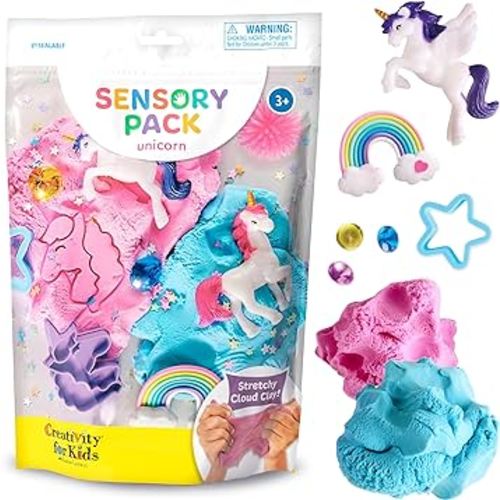 Creativity for Kids Sensory Pack: Unicorn - Sensory Toys for Toddlers Ages 3-4+, Unicorn Gifts for Girls, Toddler Activities and Sensory Bin Fillers
