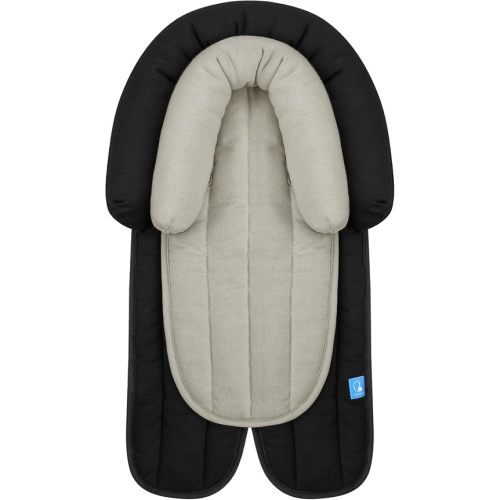 COOLBEBE Upgraded 2-in-1 Babybody Supports for Newborn Infant - Extra Soft Breathable Car Seat Insert Cushion Pad, Perfect for Carseat, Stroller, Swing, Bouncer Black