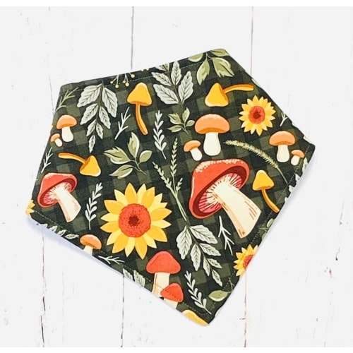 Cactus Bandana Bib, Succulent Drooler Bib, Bandana Baby Bib, Bibdana for Girl or Boy - BRIGHT CACTUS & SUCCULENTS