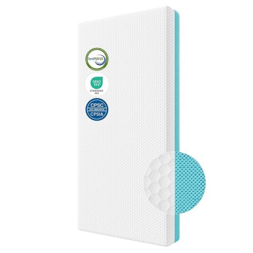 TeQsli Crib Mattress, Memory Foam Toddler Mattress with Breathable Washable Cover, Standard Size Baby Mattresses for Crib: 52 x 27.6 x 4.5 Inch