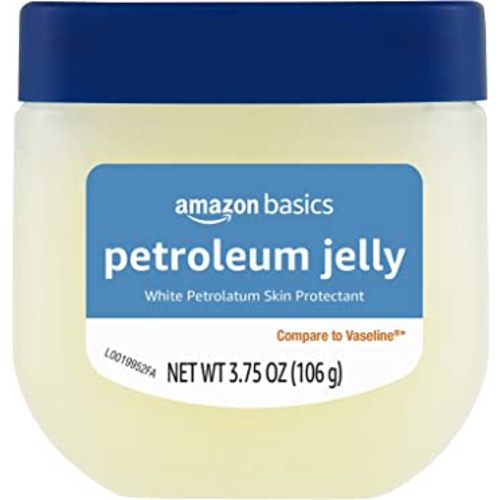 Amazon Basics Petroleum Jelly White Petrolatum Skin Protectant, Unscented, 3.75 Ounce, 1-Pack (Previously Solimo)