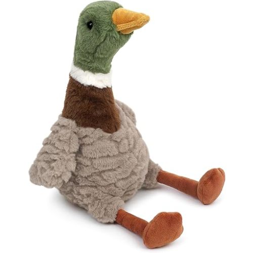 MON AMI River Mallard Duck Plush Toy – Soft, Cuddly, and Colorful Mallard Duck Stuffed Animal for Kids, Perfect for Playtime, Snuggling, and Adding Charm to Any Farm Animal Plush Toy Collection