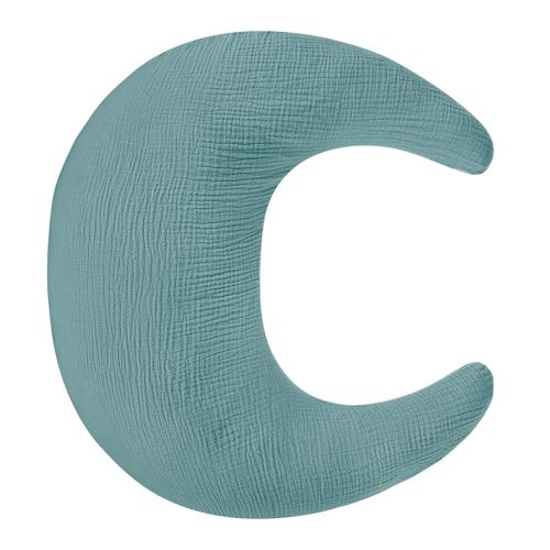 SWESEN Nursing Pillow Cover, Soft Removable Cover for Breastfeeding Pillows, Pillow Slipcover for Baby Boys and Girls, Comfortable & Breathable, Blue, Washable (Only Cover)