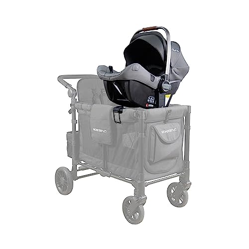 WONDERFOLD Stroller Wagon Car Seat Adapter - Secure Attachment for Infant Car Seat Makes Room for Baby and 2 Kids in Opposite Seats (Fits Only W4 Series)