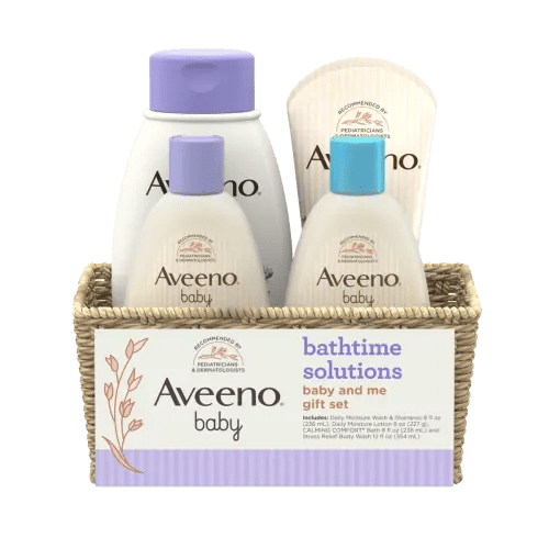 Baby Daily Bathtime Solutions Gift Set for New Moms | Aveeno®
