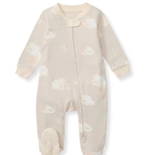 Good Night Sky Organic Cotton Sleep and Play Ice Flow