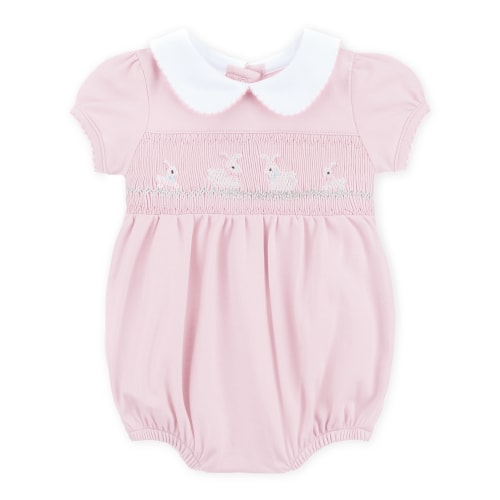 Bunny Love Classics Smocked Bubble - Pink