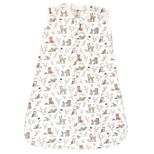 Hudson Baby Infant Girl Premium Quilted Sleeveless Sleeping Bag And Wearable Blanket, Enchanted Forest, 0-6 Months