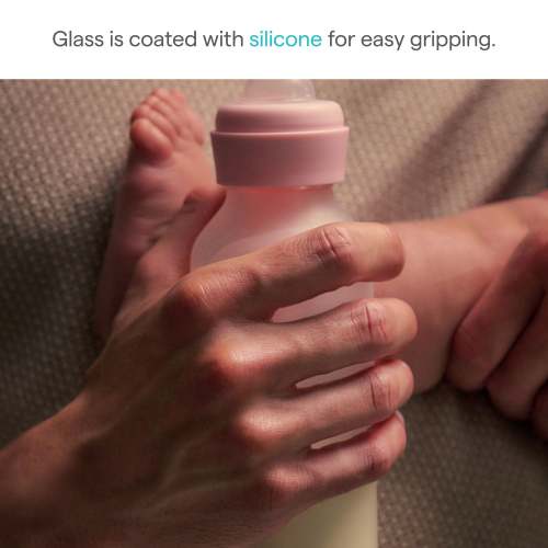 Bond® Silicone Glass Bottle 8oz, 2pk | Munchkin- Color Sage