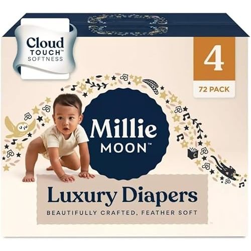 Diapers Sizes 1-6 Luxury Diapers COUCHES DE Luxe (Choose Size) (Size 4-72 Diapers (22lbs-33lbs))