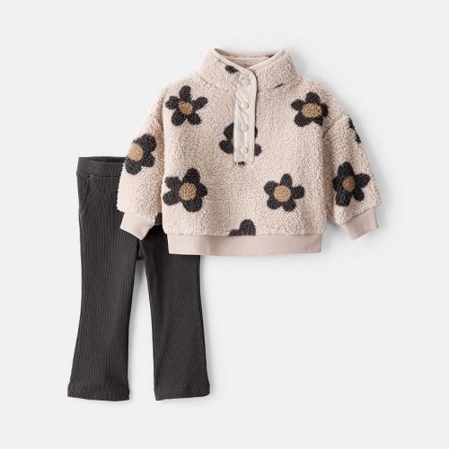 Baby Girl Carter's 2-Pc. Floral Fleece Pullover & Pants Set