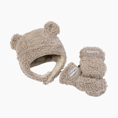Cub Set- Hat & Mittens - Oatmeal
