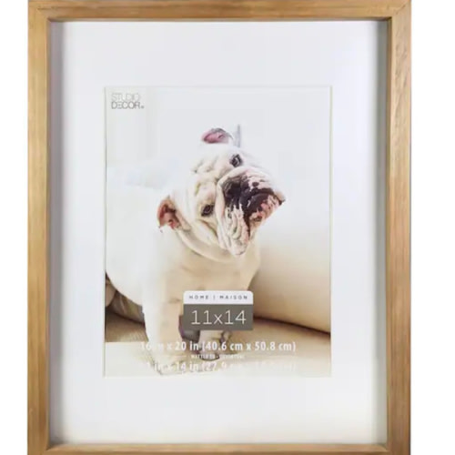 Home Natural Walnut Stain Wood Frame with Mat by Studio Décor®, Size: 16" x 20" / 11" x 14" mat | Michaels