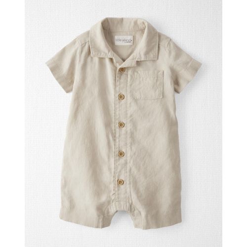 Baby Button-Front Romper - Little Planet | Carter's
