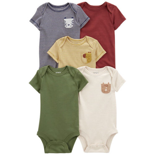 Baby 5-Pack Short-Sleeve Bodysuits - Carter's | Carter's 3M
