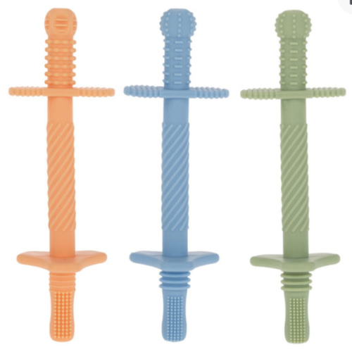 Tube Teethers (3 Pack) | Orange, Blue & Green