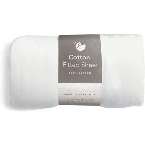 GUAVA FAMILY - Lotus Crib 100% Cotton Fitted Sheet | Perfect, Manufacturer-Approved Fit, Soft & Safe for Infants, Baby and Toddlers, Unisex, Boys & Girls