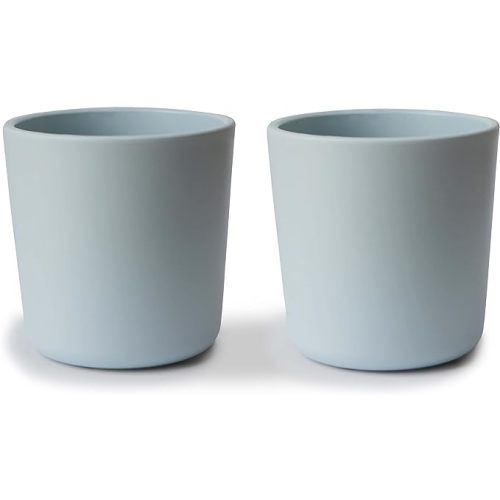 mushie Dinnerware Cups For Kids | Made in Denmark, Set of 2 (Powder Blue) - (Powder Blue) Cups