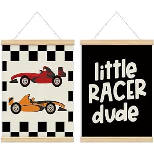 foedor Retro Black Checkered Preppy Poster Hanger Frame,Teen Boys Poster Gifts for Boy Teen Room Dorm Decor,Rad Little Dude Room Decor for Boys Playroom Classroom,12x16 Inch,Set of 2