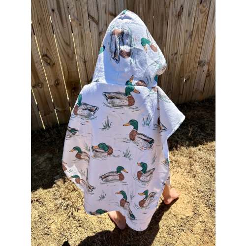 Mallard Ducks Hooded Towel