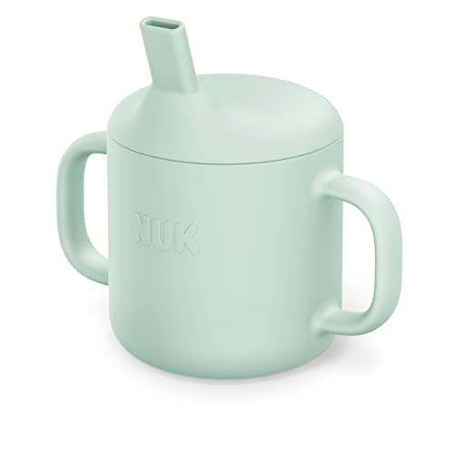 NUK Silicone Baby Straw Cup, Easy to Grip & Drink, Dishwasher-Safe, BPA-Free, Pack of 1