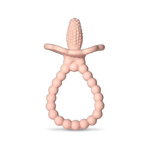 RaZbaby RaZberry Plus Baby Teether – Easy-to-Hold Toy for Front & Back Teething Relief, BerryBumps Texture for Sensory Development, Soothes Sore Gums, BPA-Free, Great Gift for Babies 3M+ – Pink