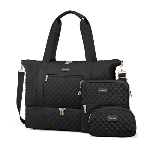 Amazon.com | LOVEVOOK Travel Weekender Bag for Women, Duffle Bag with Shoe Compartment, Gym Duffel Bag with Makeup Bag Carry-on Tote Bag for Airplanes Traveling Weekend, Hospital Bags for Labor and Delivery | Travel Duffels